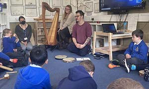 Music workshop with Priory Year 2 children